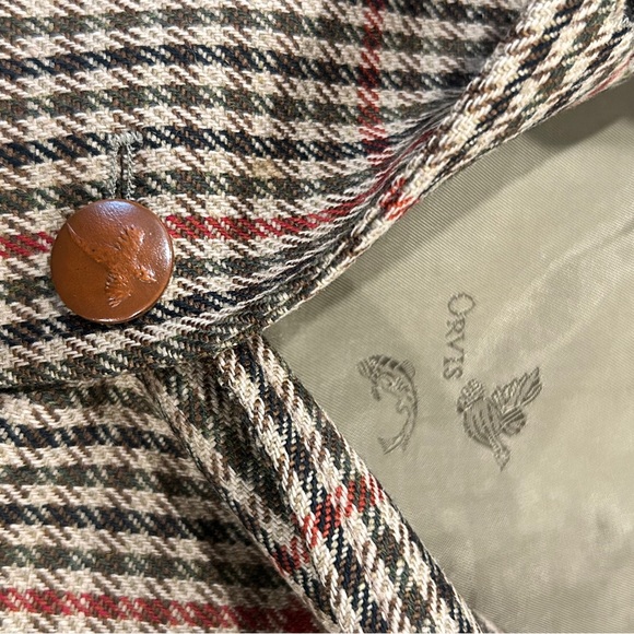 Vintage Orvis 100% Wool Tweed Houndstooth Field Jacket - Picture 10 of 17